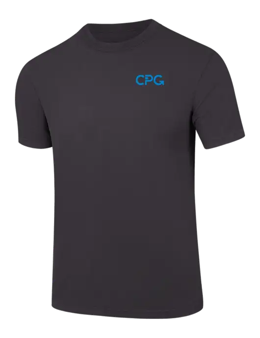 Comfort Colors 6.1 oz Dark Grey Heavyweight Ring Spun T-Shirt w/CPG Logo