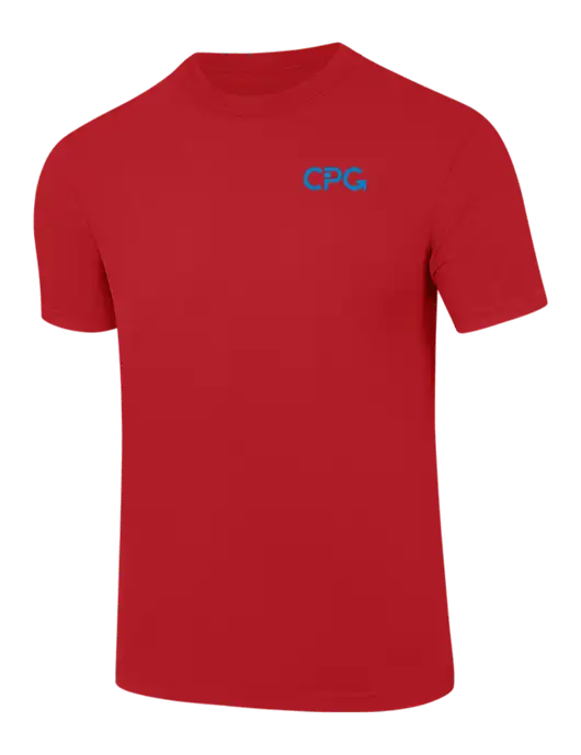 Comfort Colors 6.1 oz Red Heavyweight Ring Spun T-Shirt w/CPG Logo