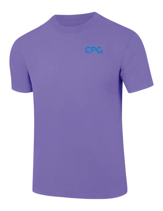 Comfort Colors 6.1 oz Light Purple Heavyweight Ring Spun T-Shirt w/CPG Logo