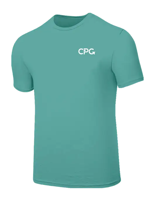 Seriously Soft Light Teal T-Shirt w/CPG Logo