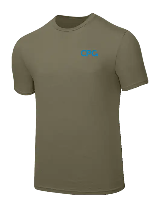 Seriously Soft Medium Taupe T-Shirt w/CPG Logo