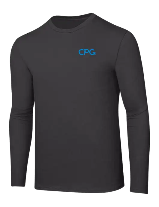 Ring Spun Charcoal 4.5 oz Long Sleeve T-Shirt w/CPG Logo