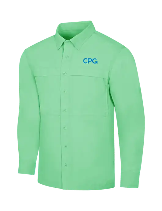 Light Green Long Sleeve UV Daybreak Shirt w/CPG Logo