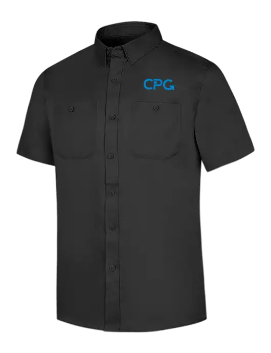 Red Kap Black Short Sleeve Work Shirt w/CPG Logo