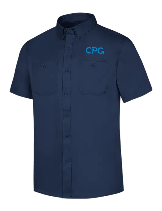 Red Kap Navy Short Sleeve Work Shirt w/CPG Logo