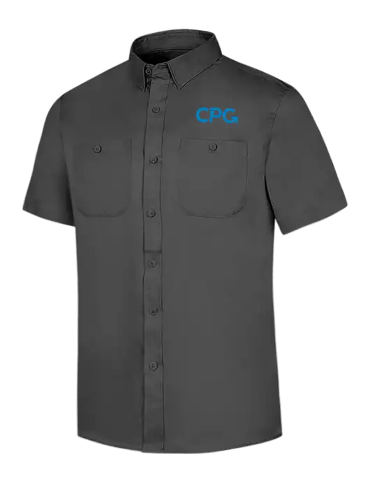 Red Kap Charcoal Grey Short Sleeve Work Shirt w/CPG Logo