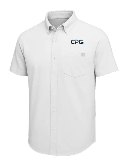 HUK White Kona Solid Shirt w/CPG Logo