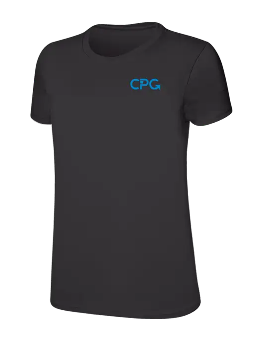 Womens Ring Spun Charcoal 4.5 oz T-Shirt w/CPG Logo