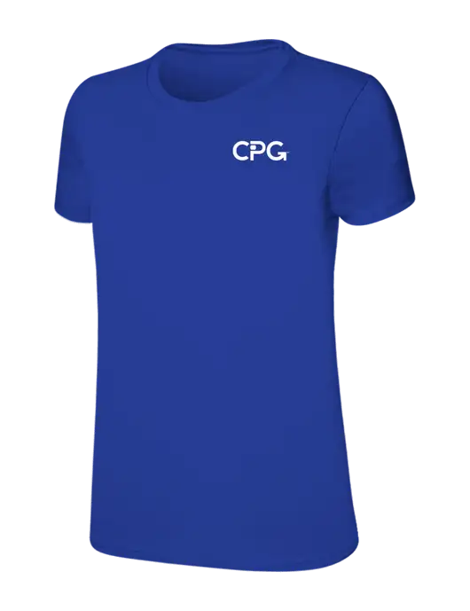 Womens Ring Spun Royal 4.5 oz T-Shirt w/CPG Logo