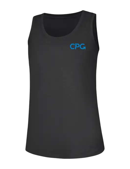 Womens Black Frost Perfect Tri Racerback Tank w/CPG Logo
