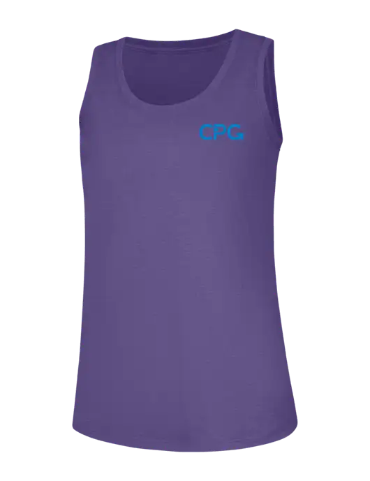 Womens Purple Frost Perfect Tri Racerback Tank w/CPG Logo