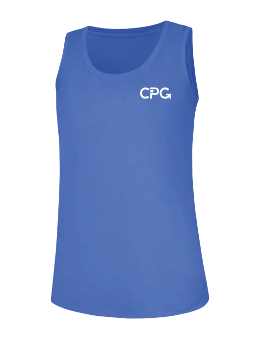 Womens Royal Frost Perfect Tri Racerback Tank w/CPG Logo