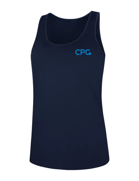 Womens Navy PosiCharge Competitor Racerback Tank w/CPG Logo
