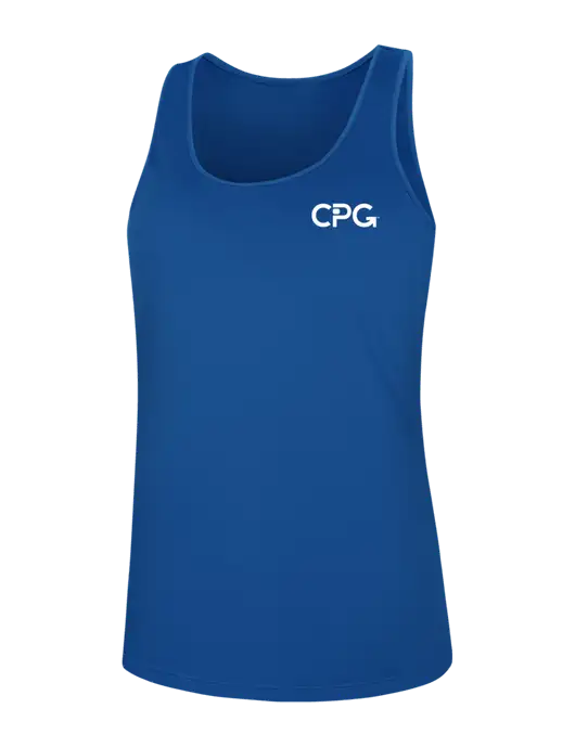 Womens Dark Royal PosiCharge Competitor Racerback Tank w/CPG Logo
