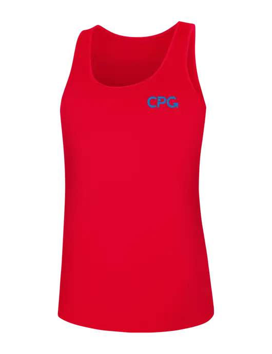 Womens Red PosiCharge Competitor Racerback Tank w/CPG Logo