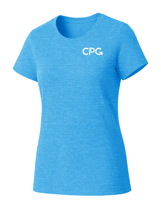 Womens Seriously Soft Light Sapphire T-Shirt w/CPG Logo