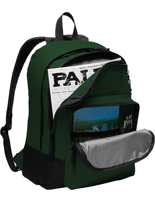 Dark Green Essential Backpack w/CPG Logo